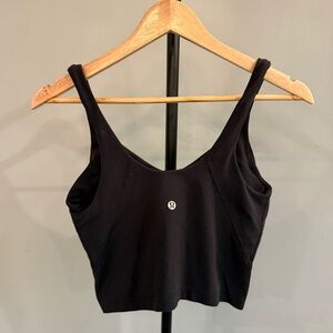 Lululemon Black Cropped Nulu Align Tank Top